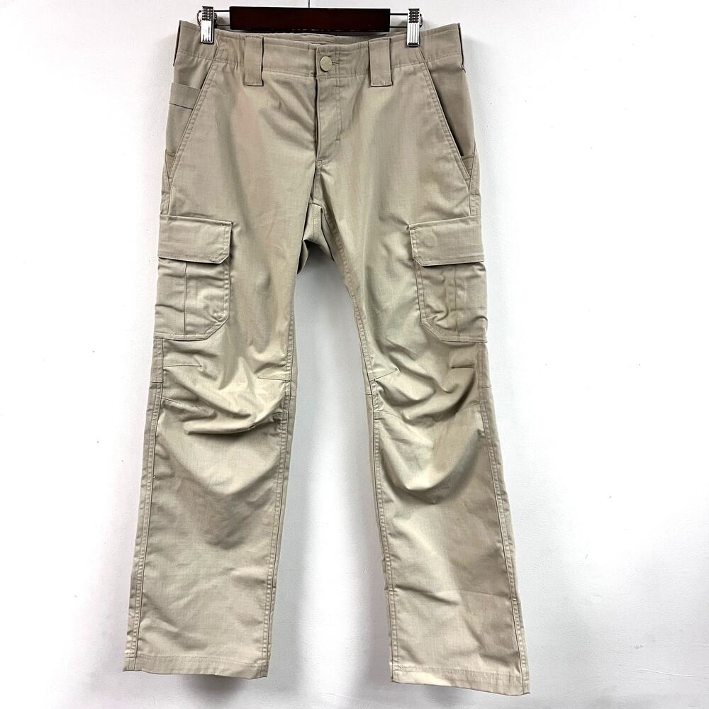 Women's Under Armour sz 10 UA Storm Tactical Patrol EMS Cargo Pants Loose tan